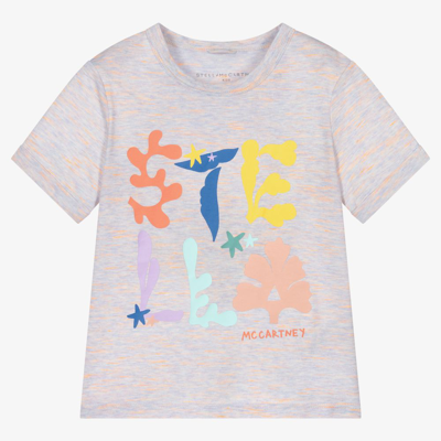 Stella Mccartney Babies'  Kids Girls Purple Cotton T-shirt