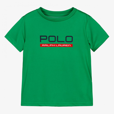 Polo Ralph Lauren Babies' Boys Green Sports T-shirt