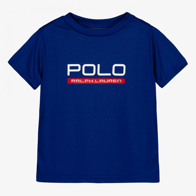 Polo Ralph Lauren Babies' Boys Blue Sports T-shirt