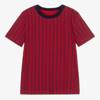 ZADIG & VOLTAIRE TEEN BOYS RED & BLUE T-SHIRT