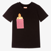Wauw Capow By Bangbang Pocket Snack Organic Canvas T-shirt In Black