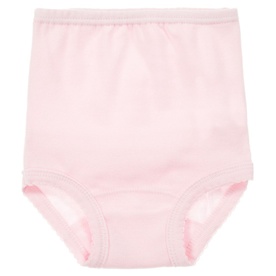 Babidu Babies' Girls Pink Cotton Ruffle Knickers