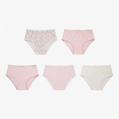 Childrensalon Essentials Kids' Girls Pink Knickers (5 Pack)