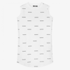 BALMAIN TEEN GIRLS WHITE LOGO T-SHIRT