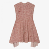 ZADIG & VOLTAIRE GIRLS IVORY & RED HEART DRESS