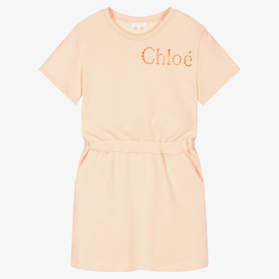 Chloé Girls Teen Pink Cotton Dress