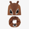MOLO BROWN FAWNS HAT & SNOOD SET