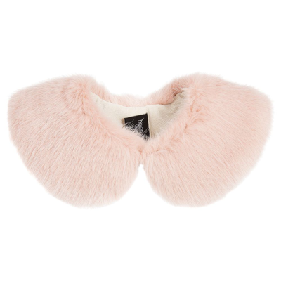 Helen Moore Kids' Girls Pink Faux Fur Collar