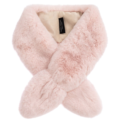 Helen Moore Kids' Girls Pink Faux Fur Scarf