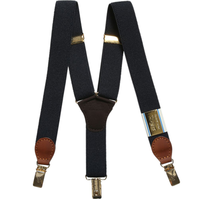 Zaccone Babies' Leather Trimmed Blue Braces