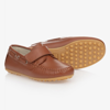 CHILDREN'S CLASSICS BOYS BROWN LEATHER SHOES