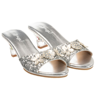 Souza Kids' Girls Silver Heeled Shoes