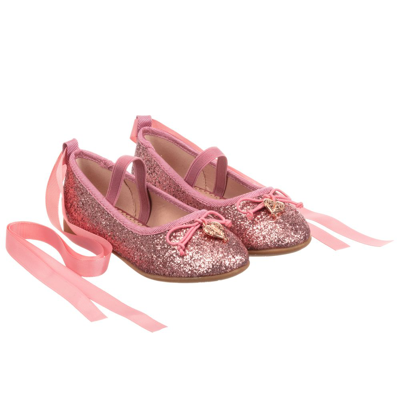 Angel's Face Kids' Girls Pink Glitter Ballerina Shoes