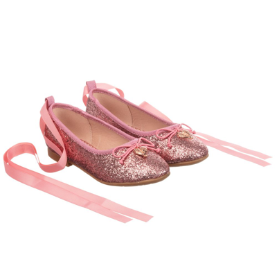 Angel's Face Kids' Girls Pink Glitter Ballerina Shoes