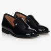CHILDREN'S CLASSICS BOYS BLACK PATENT LEATHER LOAFERS