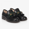 GUCCI BLACK LEATHER LOAFER