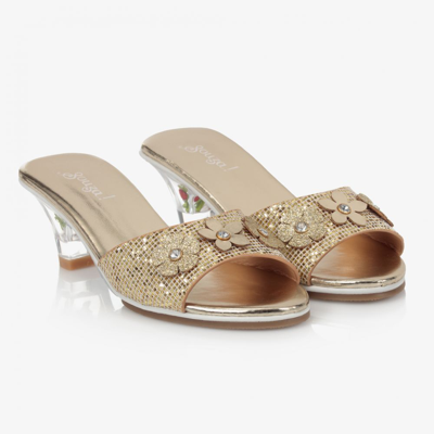 Souza Kids' Girls Gold Heeled Shoes