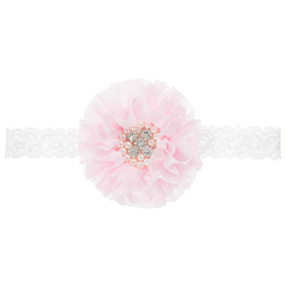 Cute Cute Babies' Girls Pink Chiffon Flower Headband