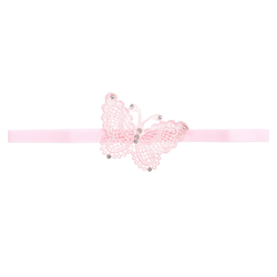 Cute Cute Babies' Girls Pink Butterfly Headband (7cm)