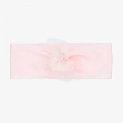 La Perla Babies' Girls Pink Cotton Headband