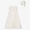 SARAH LOUISE GIRLS IVORY SATIN CEREMONY GOWN SET
