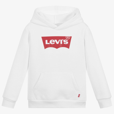Levi's Boys Teen White Logo Hoodie