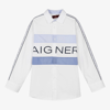 AIGNER AIGNER TEEN BOYS WHITE COTTON SHIRT