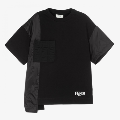 Fendi Teen Boys Black Sweatshirt