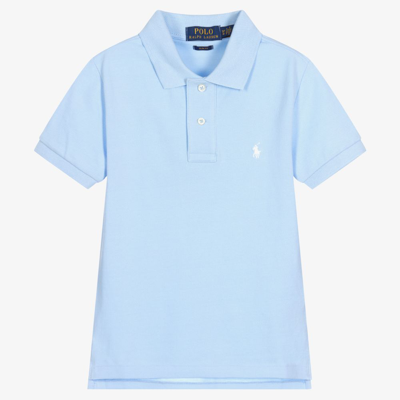 Polo Ralph Lauren Kids' Boys Blue Cotton Polo Shirt