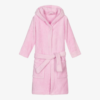 Playshoes Kids' Girls Pink Fleece Bathrobe