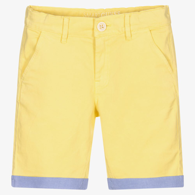 Guess Kids' Boys Yellow Chino Shorts