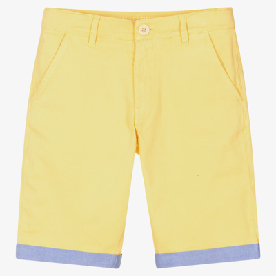 Guess Teen Boys Yellow Chino Shorts