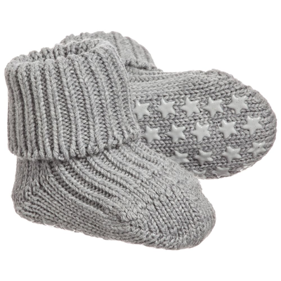 Falke Grey Cotton Baby Slipper Socks
