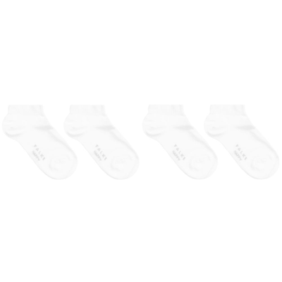 Falke White Cotton Trainer Socks (2 Pack)