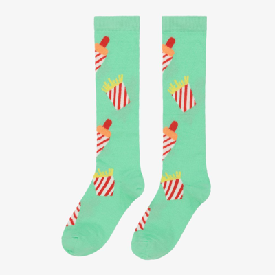Wauw Capow By Bangbang Babies'  Green & Red Fries Socks