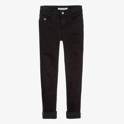 Calvin Klein Jeans Est.1978 Teen Boys Black Skinny Jeans