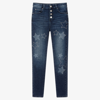 GUESS GIRLS TEEN BLUE SLIM FIT JEANS
