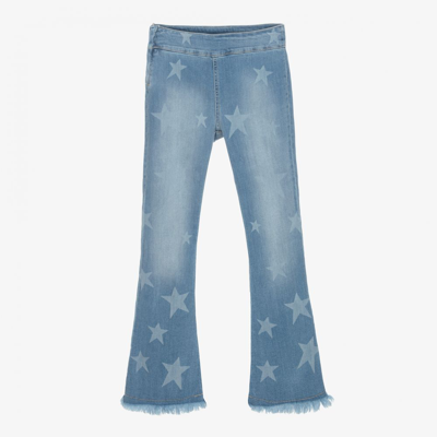 Marc Ellis Kids' Blue Star Flared Denim Jeans