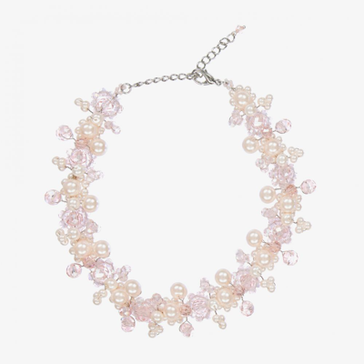 Sienna Likes To Party Kids'  Girls Pink Choker Necklace
