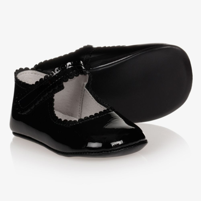 Early Days Babies' Girls Black Patent Pre-walker Shoes