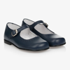 CHILDREN'S CLASSICS GIRLS NAVY BLUE LEATHER SHOES