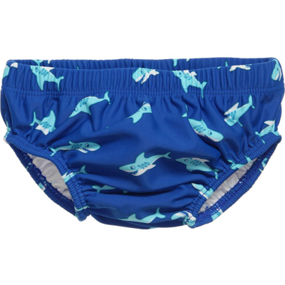 Playshoes Baby Boys Shark Print Swim Pants In Blue