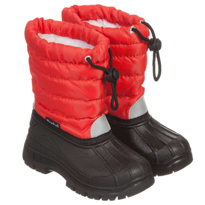 Playshoes Red & Black Snow Boots