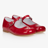 CHILDREN'S CLASSICS GIRLS RED PATENT LEATHER SHOES