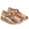 YOUNG SOLES GIRLS ROSE GOLD LEATHER SHOES
