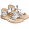 YOUNG SOLES GIRLS SILVER LEATHER SANDALS