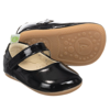 TIP TOEY JOEY BABY GIRLS BLACK PATENT LEATHER SHOES