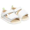 TIP TOEY JOEY WHITE LEATHER BABY SANDALS