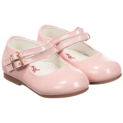 Caramelo Babies' Girls Pink Patent Leather Shoes