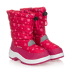 PLAYSHOES GIRLS PINK SNOWFLAKE SNOW BOOTS